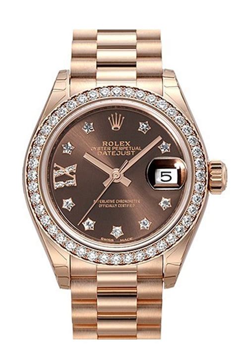 rose gold womens watch rolex|rolex lady datejust rose gold.